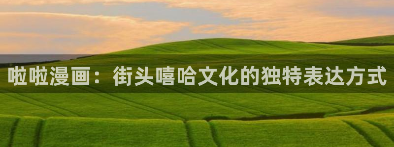 韩漫漫蛙漫画app下载：啦啦漫画：街头嘻哈文化的独特表达方式